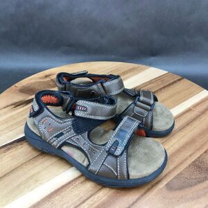 Arizona Jean Co Brown Universal Hook and Loop Sandals Little Boys Size 13